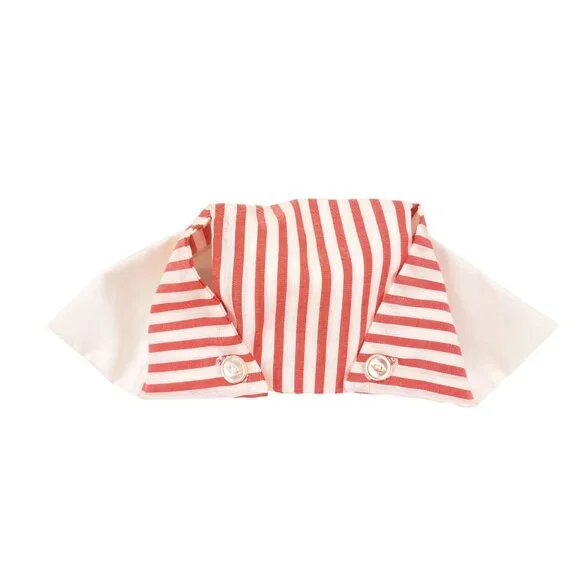 Vintage Candy Striper Uniform 1970s Red White Top Pants Hat 3 Piece Set Imperial - Picture 9 of 16